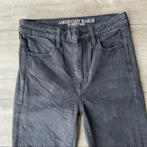 American Eagle Outfitters  Ripped Super Stretch Super Hi Rise Jegging Jeans - Picture 4 of 16